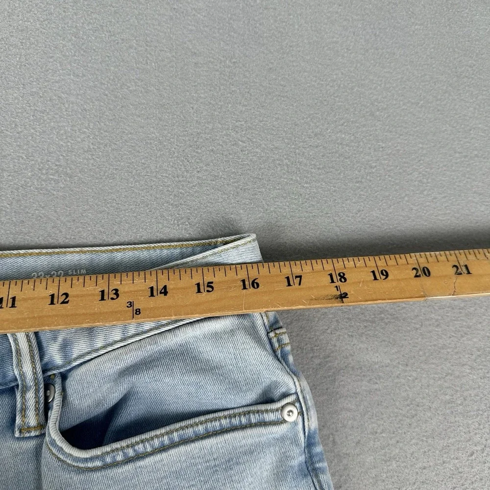 NWT Banana Republic Traveler Slim Fit Jeans Men's 33x32 Light Blue Stretch Denim